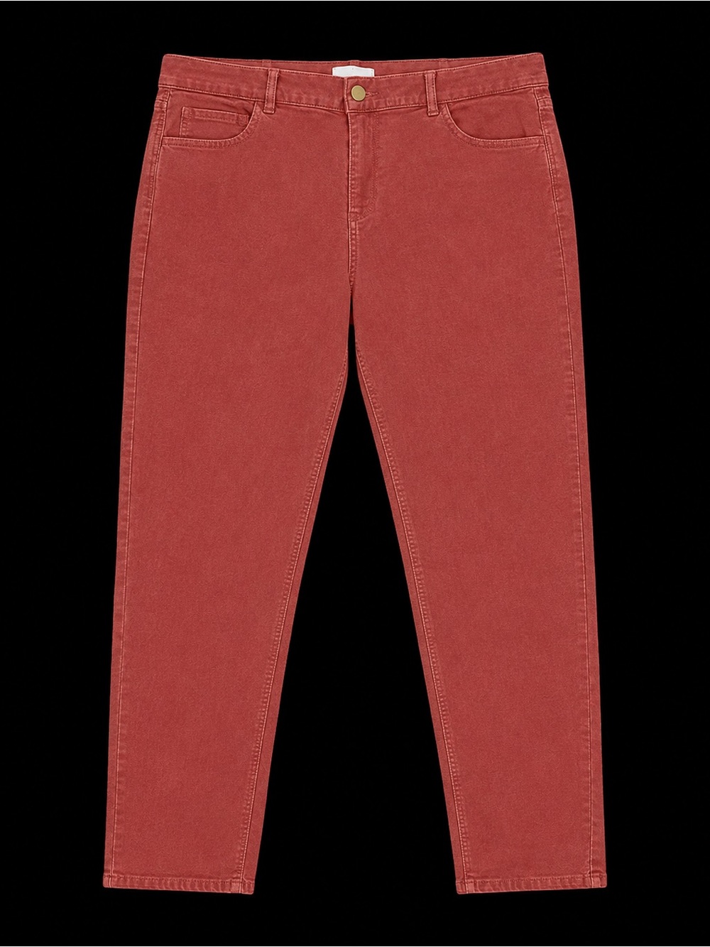 LOFT Modern Skinny Corduroy Pants Size 16 Rust Terracotta